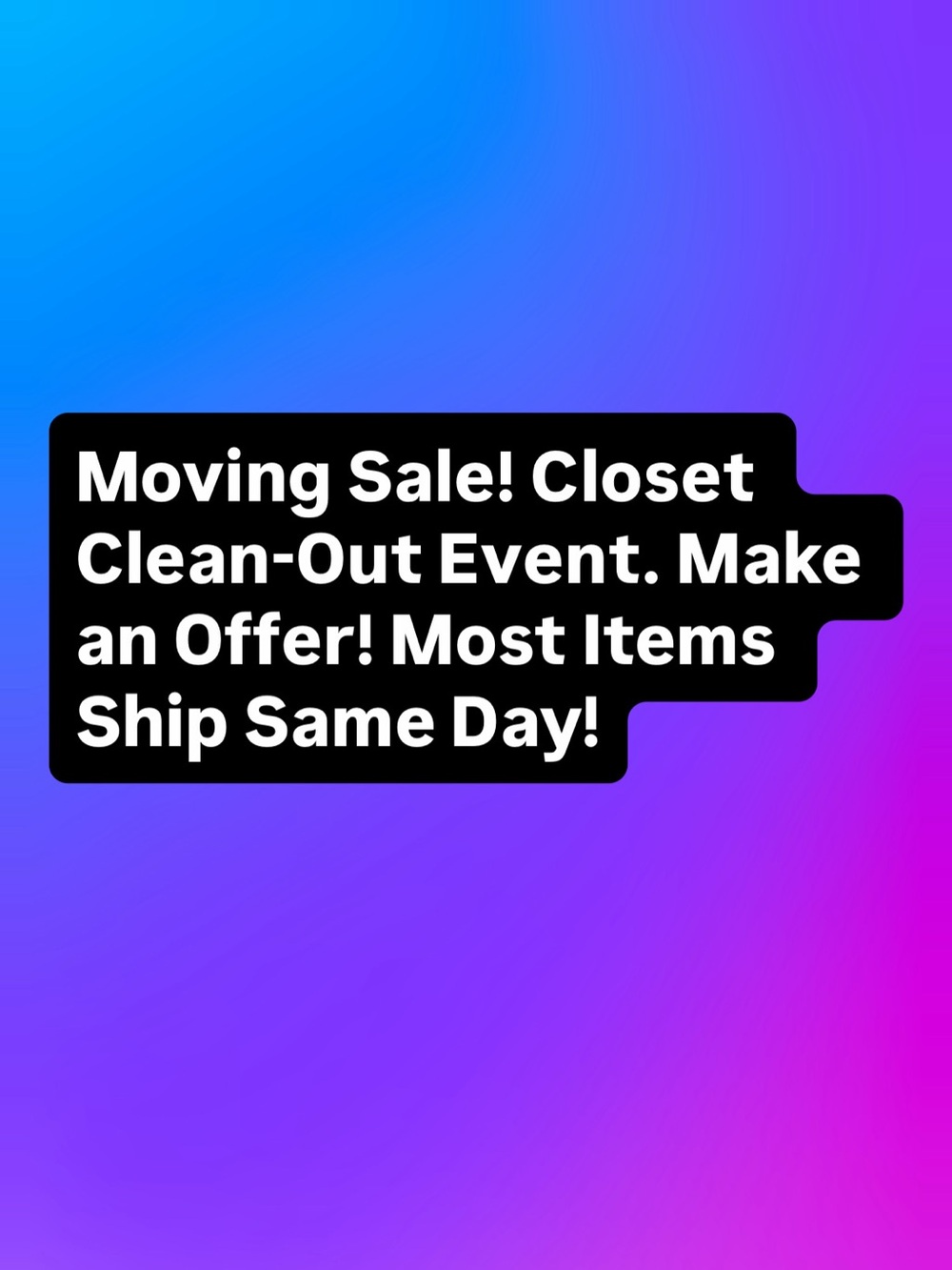 📦MOVING SALE📦